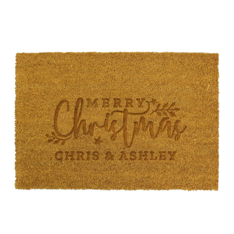 Personalised Merry Christmas Indoor Doormat: 5 - Doormats By Gift Moments