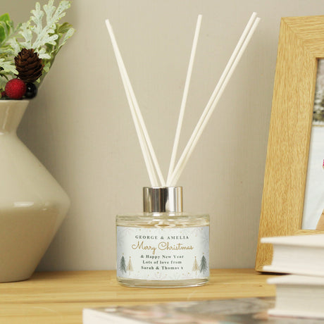 Personalised Christmas Tree Reed Diffuser: 4 - Reed Diffusers By Gift Moments