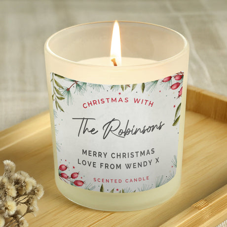 Personalised Christmas Scented Candle Jar: 2 - Candles By Gift Moments