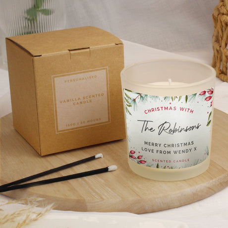 Personalised Christmas Scented Candle Jar: 4 - Candles By Gift Moments