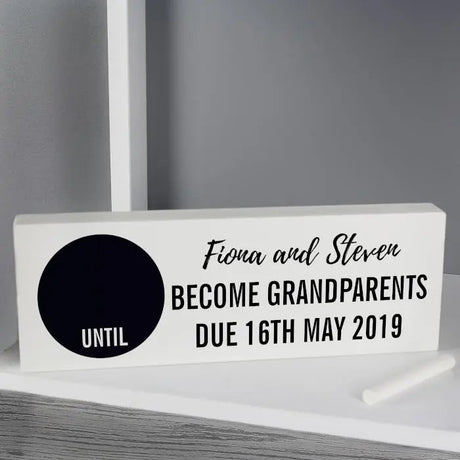 Personalised Countdown Wooden Block Sign: 5 - Signs & Plaques By Gift Moments