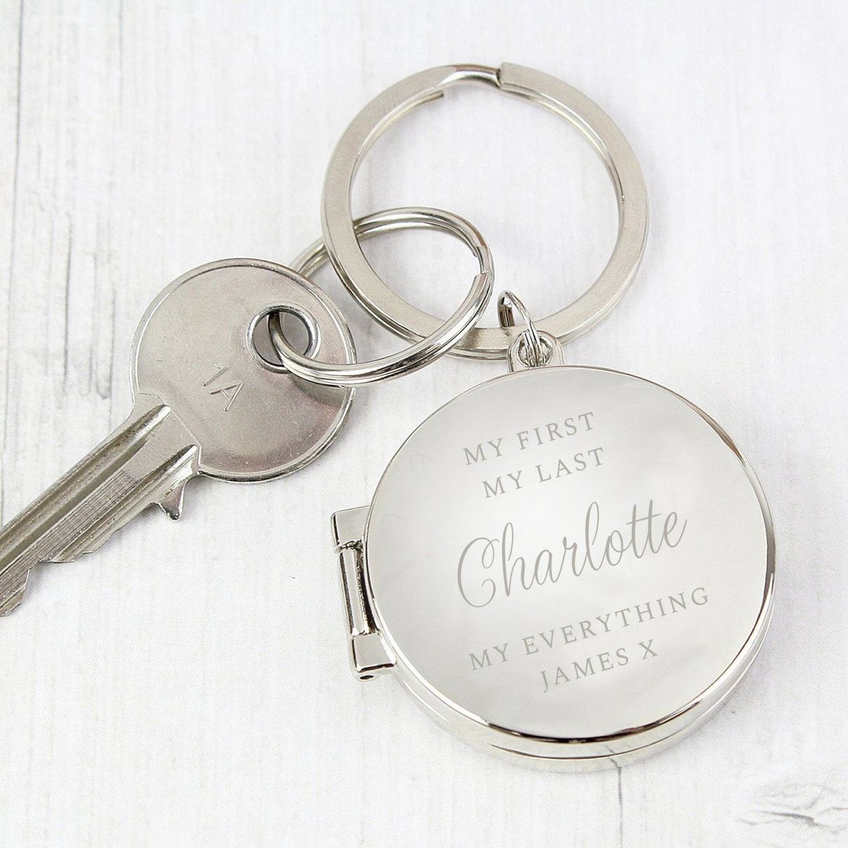 Personalised Classic Photo Keyring: 1 - Keyrings By Gift Moments