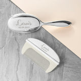 Personalised Silver Plated Baby Brush & Comb Set: 2 - Baby By Gift Moments