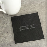 Personalised Slate Coaster with Custom Text: 1 - Coasters By Gift Moments