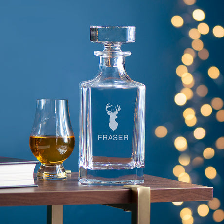 Personalised Classic Stag Decanter: 3 - Barware By Gift Moments