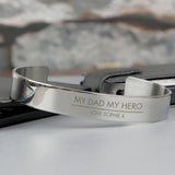 Personalised Stainless Steel Classic Bangle: 1 - Bracelets By Gift Moments