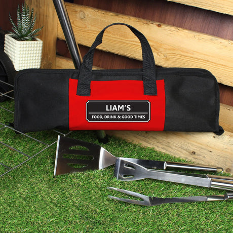 Personalised 3-Piece Stainless Steel BBQ Kit: 1 - Tools & Storage By Gift Moments