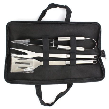 Personalised 3-Piece Stainless Steel BBQ Kit: 7 - Tools & Storage By Gift Moments