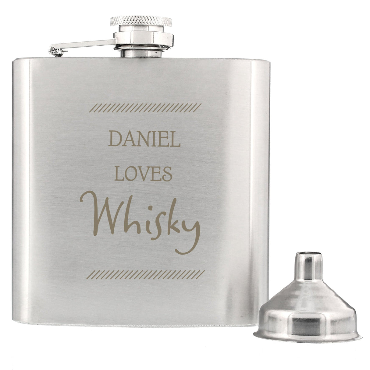 Personalised Stainless Steel Hip Flask: 3 - Hip Flasks By Gift Moments