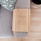 Personalised Classic Wooden Sofa Tray: 2 - Coasters By Gift Moments