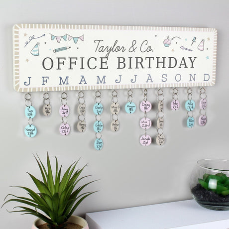 Personalised Birthday Planner Plaque for Classrooms: 2 - Calendars & Planners By Gift Moments