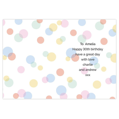 Personalised Confetti Birthday Card: 4 - Greeting Cards By Gift Moments