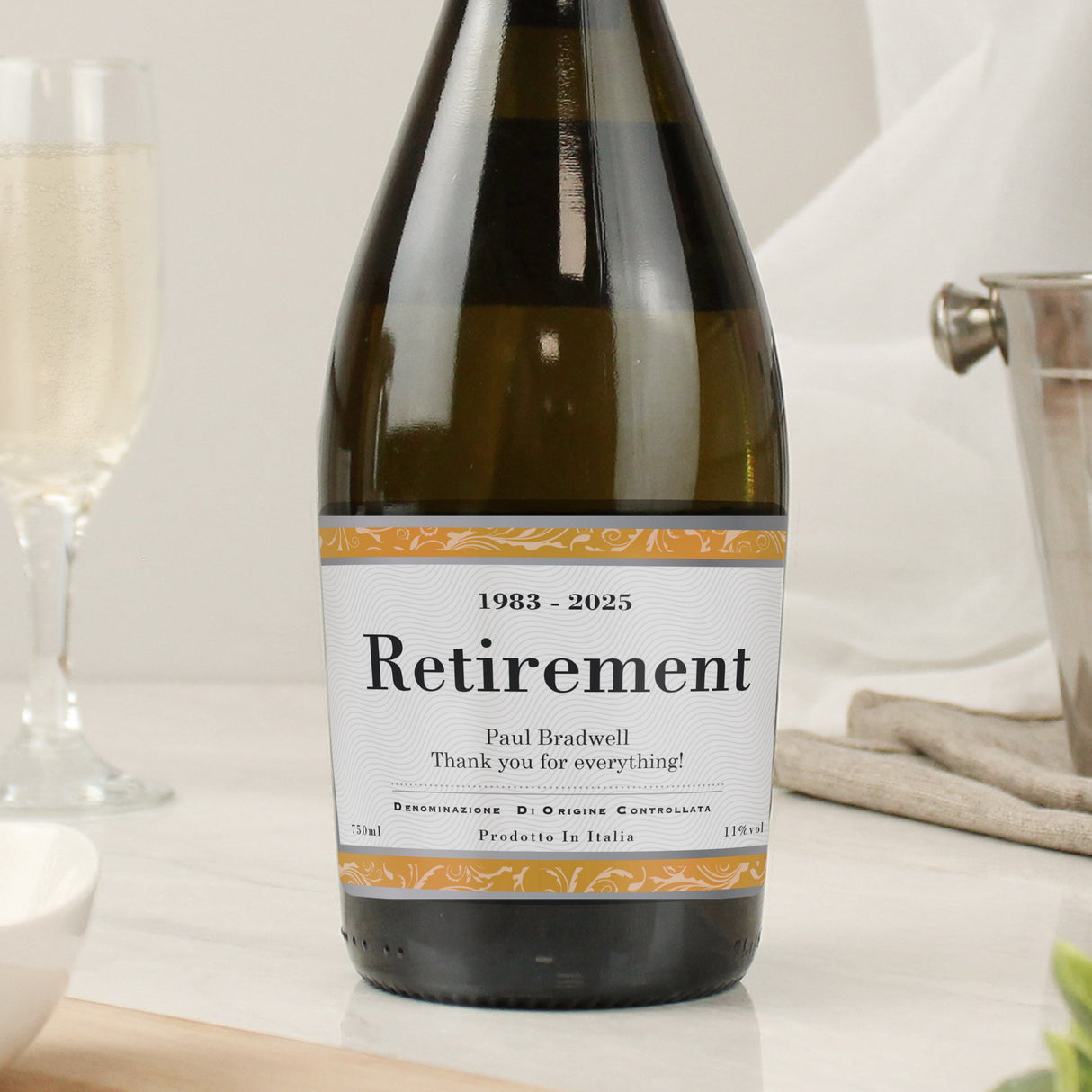 Personalised Prosecco with Custom Label: 2 - Prosecco By Gift Moments