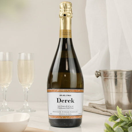 Personalised Prosecco with Custom Label: 1 - Prosecco By Gift Moments