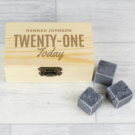 Personalised Whisky Cooling Stones Gift Set: 3 - Barware By Gift Moments