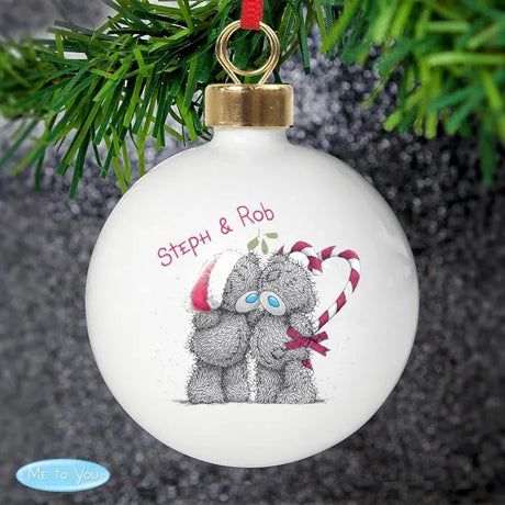 Personalised Me To You Couple Christmas Bauble: 1 - Christmas Baubles