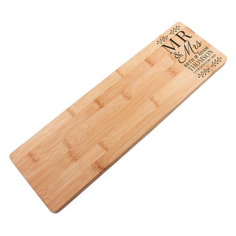 Personalised Bamboo Couple Serving Board: 4 - Chopping Boards By Gift Moments