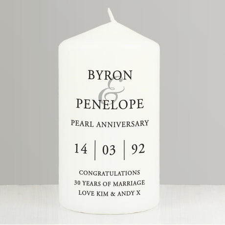 Personalised Couples Candle with Custom Messages: 4 - Candles By Gift Moments