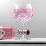 Personalised Crystal Gin Goblet: 1 - Cocktail Glasses By Gift Moments