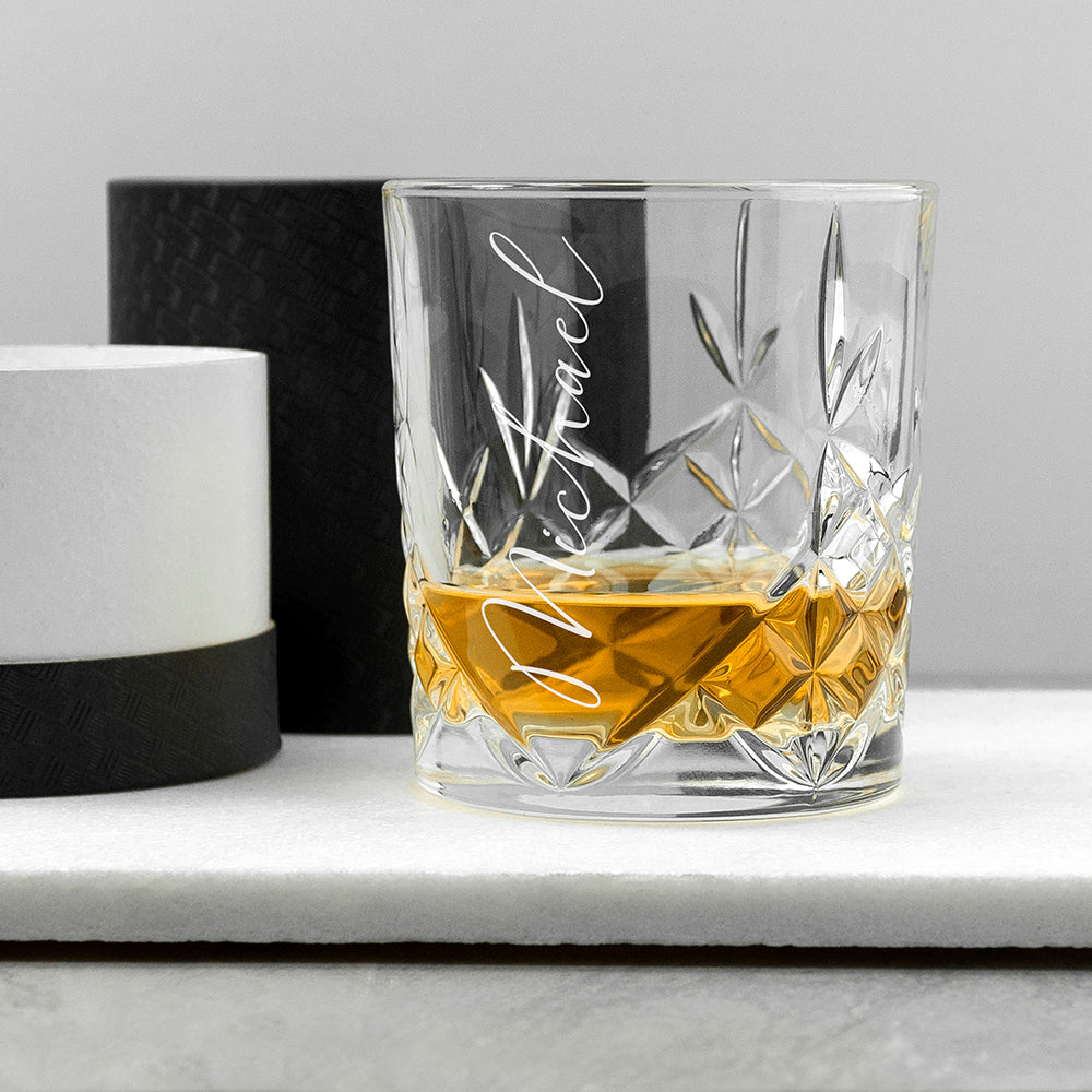 Personalised Luxe Crystal Whisky Tumbler Default Title - Tumblers at Gift Moments