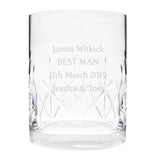 Engraved Cut Crystal Whisky Tumbler: 3 - Tumblers By Gift Moments