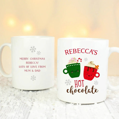 Personalised Christmas Hot Chocolate Mug: 3 - Mugs By Gift Moments