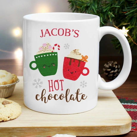 Personalised Christmas Hot Chocolate Mug: 1 - Mugs By Gift Moments