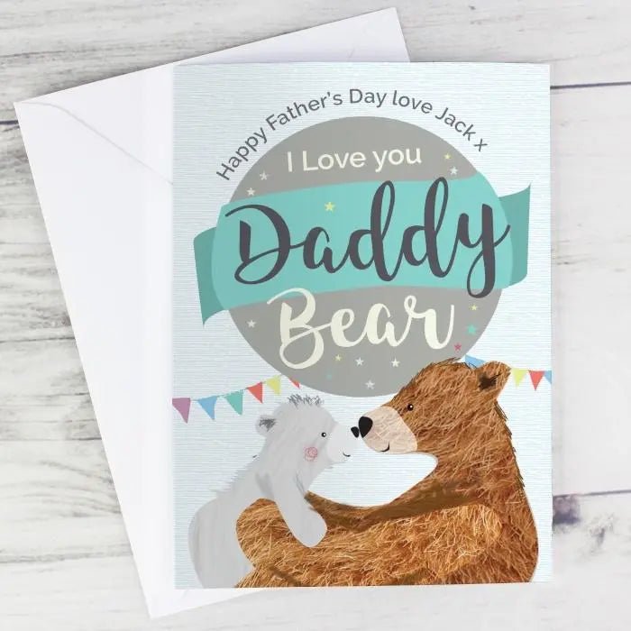 Personalised Daddy Bear Father’s Day Card: 1 - Greeting Cards By Gift Moments