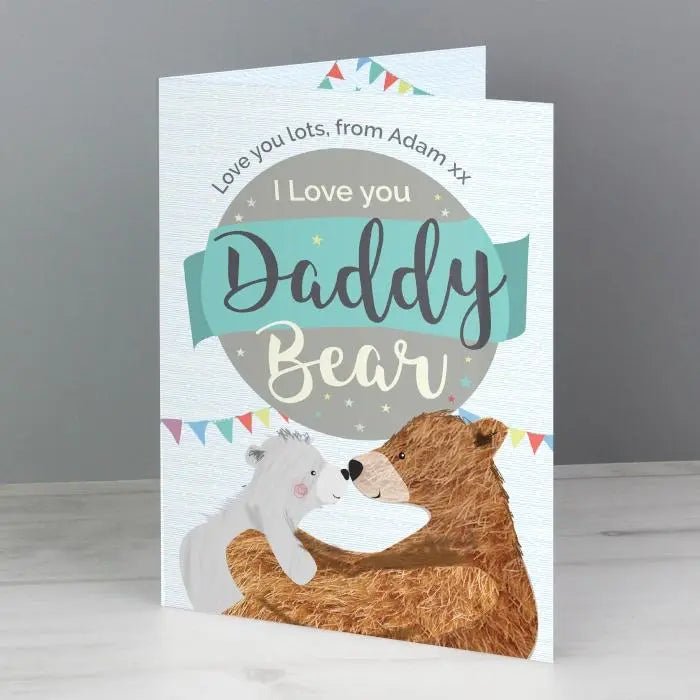 Personalised Daddy Bear Father’s Day Card: 2 - Greeting Cards By Gift Moments