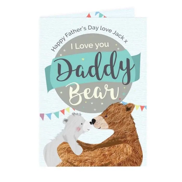 Personalised Daddy Bear Father’s Day Card: 3 - Greeting Cards By Gift Moments