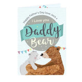 Personalised Daddy Bear Father’s Day Card: 3 - Greeting Cards By Gift Moments