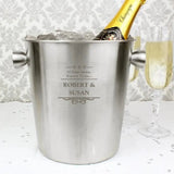 Personalised Stainless Steel Ice Bucket: 5 - Barware By Gift Moments