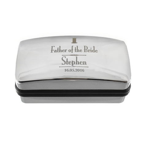 Personalised Father of the Bride Cufflink Box: 3 - Cufflink Boxes By Gift Moments