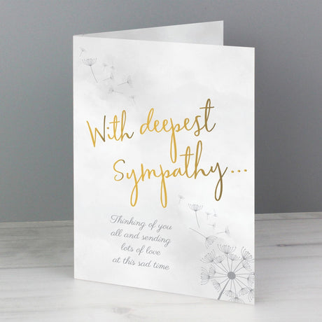 Personalised Elegant Sympathy Card: 2 - Greeting Cards By Gift Moments