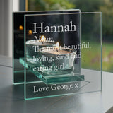 Personalised Mirrored Glass Tea Light Holder: 2 - Candle Holders By Gift Moments