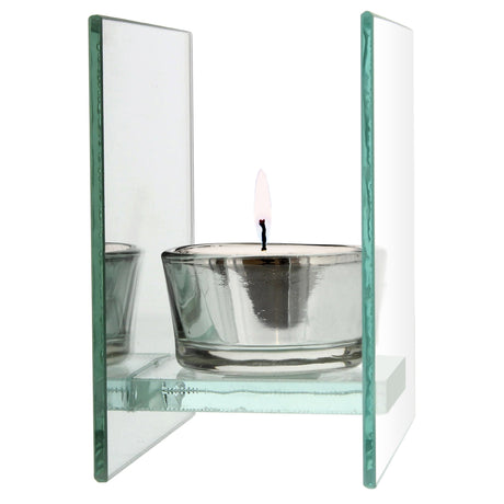 Personalised Diamante Effect Glass Tea Light Holder: 4 - Candle Holders By Gift Moments