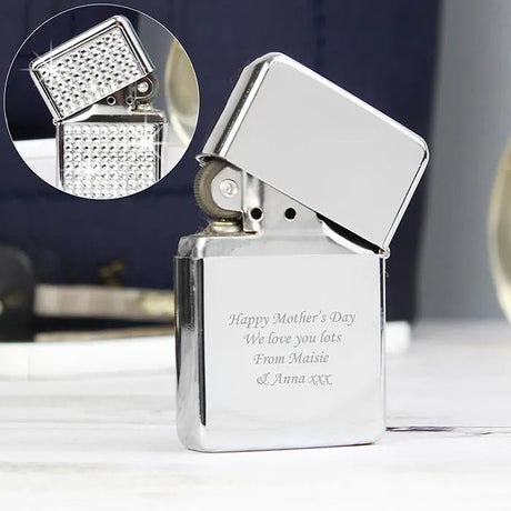 Personalised Diamante Lighter with Engraving: 3 - Smoking Accessories By Gift Moments