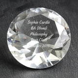 Personalised Diamond Shaped Paperweight: 1 - Paperweights By Gift Moments