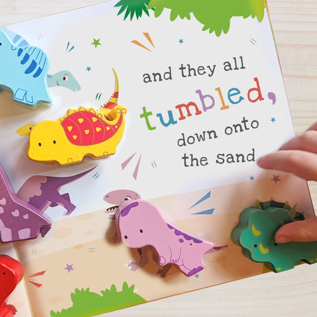 Personalised Dinosaur Book and Stacking Toy: 9 - Toys By Gift Moments