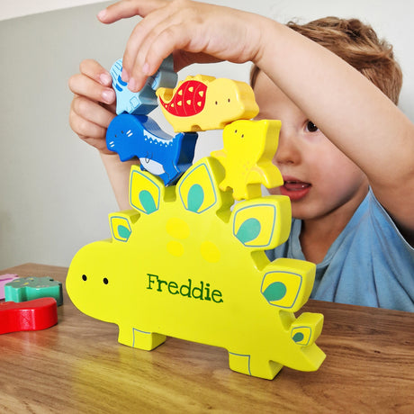 Personalised Dinosaur Book and Stacking Toy: 5 - Toys By Gift Moments