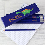 Personalised Dinosaur HB Pencils Box of 12: 1 - Pens & Pencils By Gift Moments