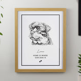 Personalised Dog Breed Framed Prints: 1 - Wood - Framed Prints By Gift Moments