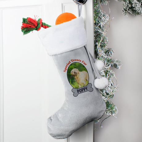 Personalised Dog Photo Christmas Stocking: 2 - Christmas Stockings By Gift Moments