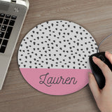 Personalised Dotty Mouse Mat 20cm: 1 - Tech Accessories By Gift Moments