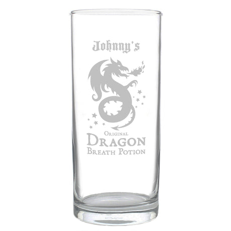 Personalised Dragon Breath Potion Glass: 4 - Highball Glasses By Gift Moments