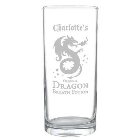 Personalised Dragon Breath Potion Glass: 2 - Highball Glasses By Gift Moments