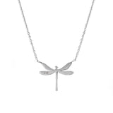 Personalised Silver Dragonfly Necklace: 6 - Necklaces By Gift Moments