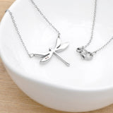 Personalised Silver Dragonfly Necklace: 2 - Necklaces By Gift Moments