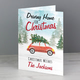 Personalised Driving Home for Christmas Card: 2 - Greeting Cards By Gift Moments