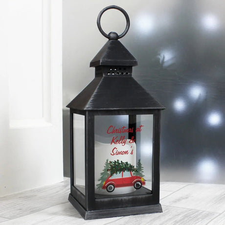 Personalised Rustic Black Lantern for Christmas: 1 - LED Lighting By Gift Moments